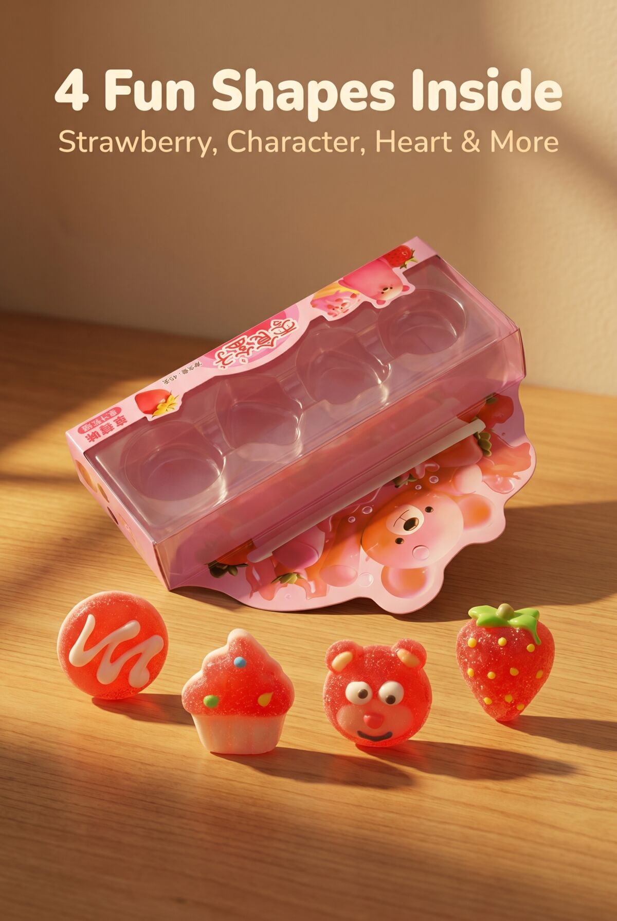Hand-finished candy forms and packaging