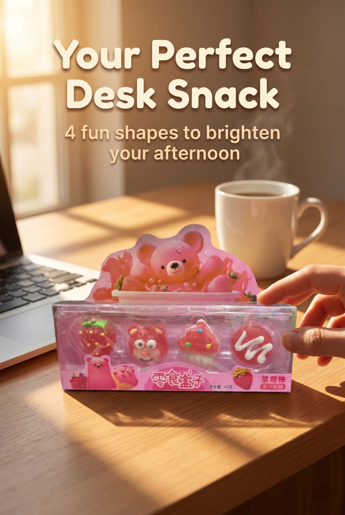 Candy presented as a giftable product