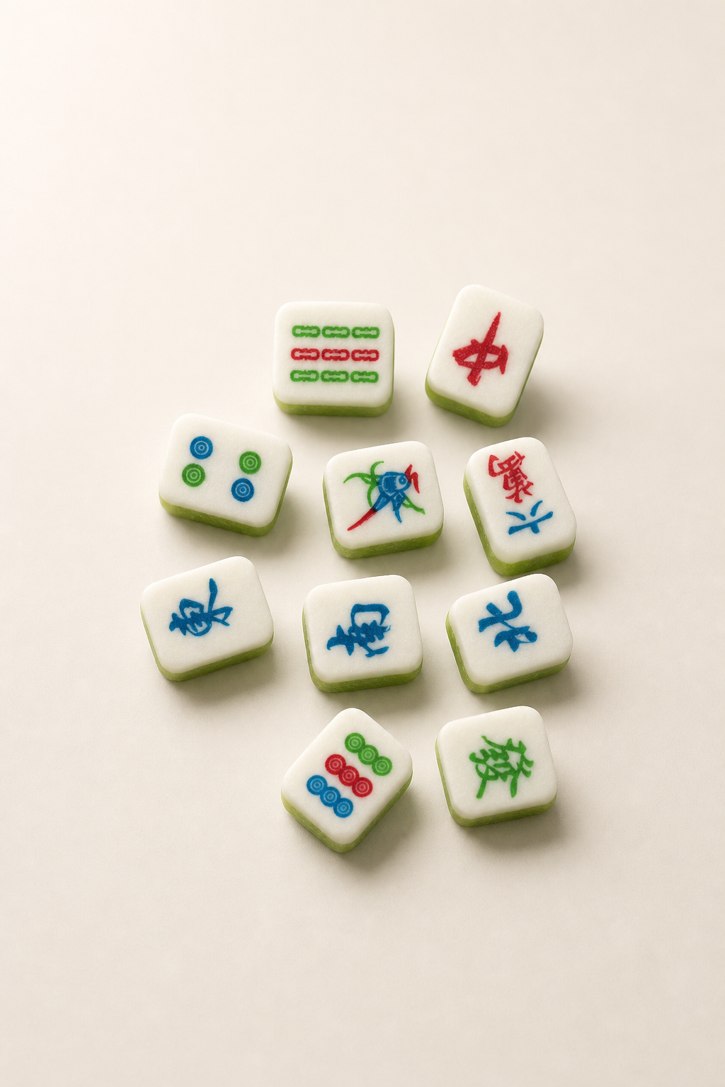 Ten printed soft-candy bodies shown as an authentic product reference